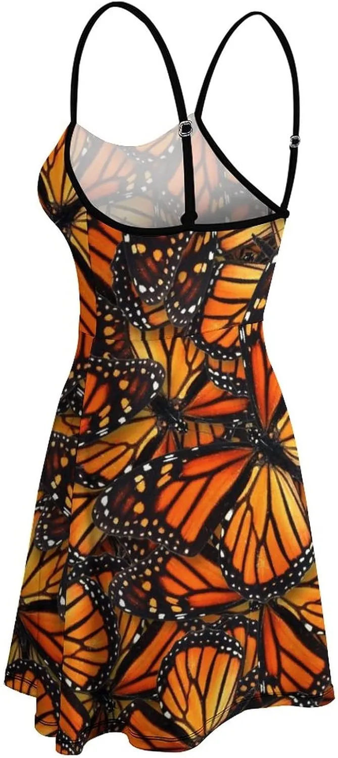 AMRANDOM Women's 2023 Summer Casual Sleeveless Crew Neck Beach Dress