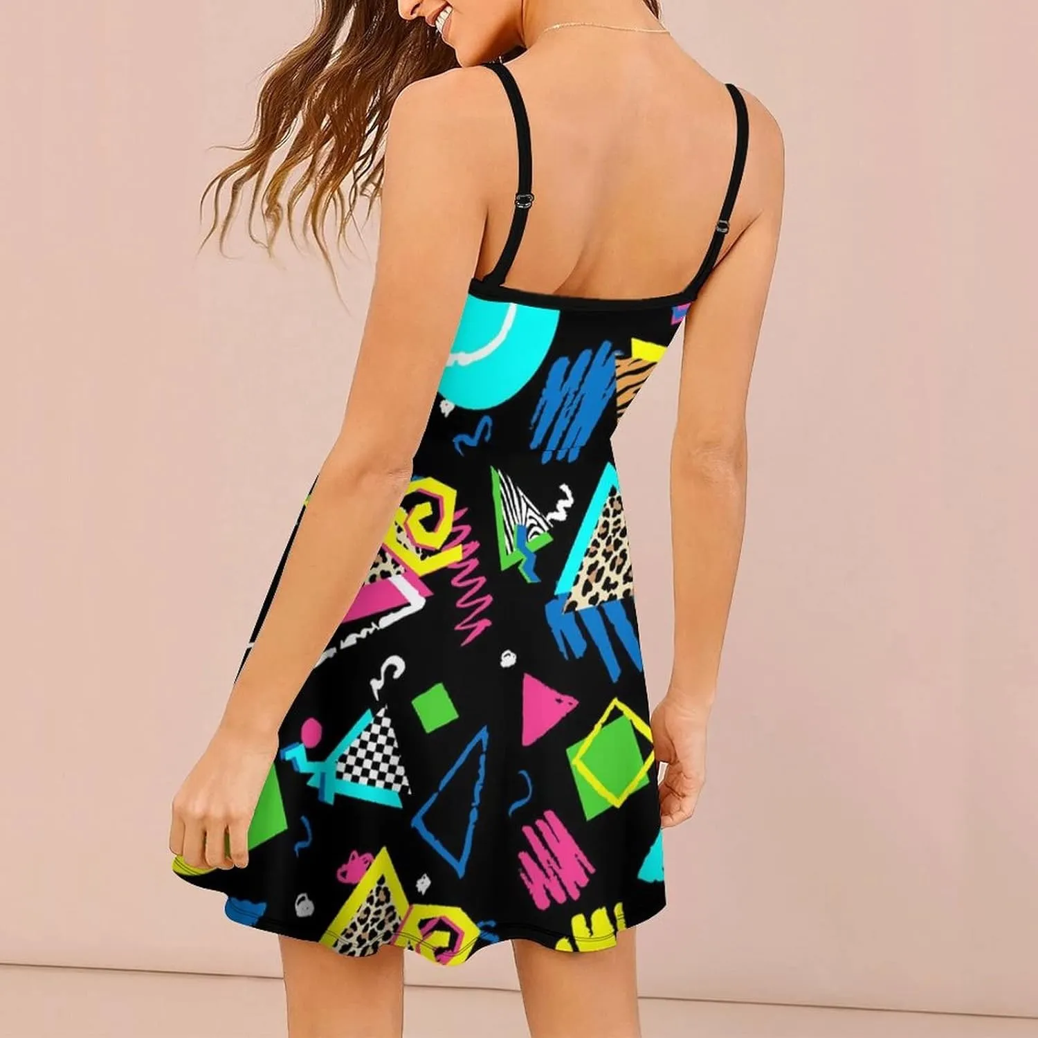 AMRANDOM Women's 2023 Summer Casual Sleeveless Crew Neck Beach Dress