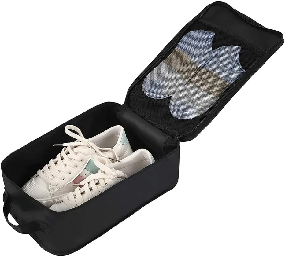 Belsmi 8 Set Packing Cubes with Shoe Bag - Compression Travel Luggage Organizer