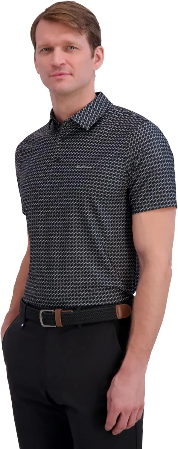 Ben Sherman Men's Performance Stetch Golf Shirts Extra Soft Fabric, Moisture-Wicking, Odor Resistant