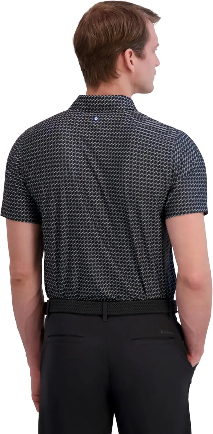 Ben Sherman Men's Performance Stetch Golf Shirts Extra Soft Fabric, Moisture-Wicking, Odor Resistant