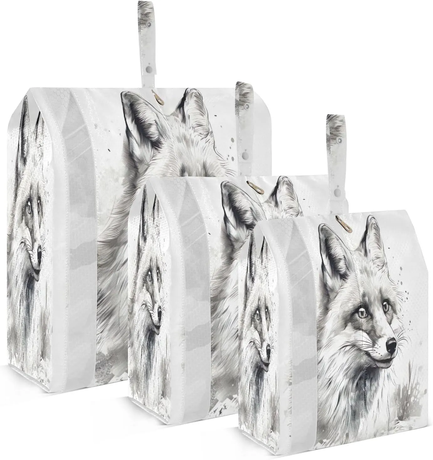 Black Fox Packing Cubes for Suitcases 3 Set Compression Expandable Luggage Packing Organizers for Carry on Suitcase Travel Accessories Luggage Organizer Bags Set