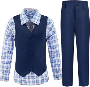 Boys Suits Toddler Formal Suit Set Kids Ring Bearer Outfit for Teen Boys Wedding Tuxedo Communion Dress Clothes