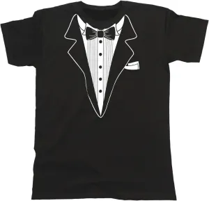 buzz shirts Tuxedo Suit Outfit - Mens or Womens Organic Cotton Fancy Dress Costume T-Shirt