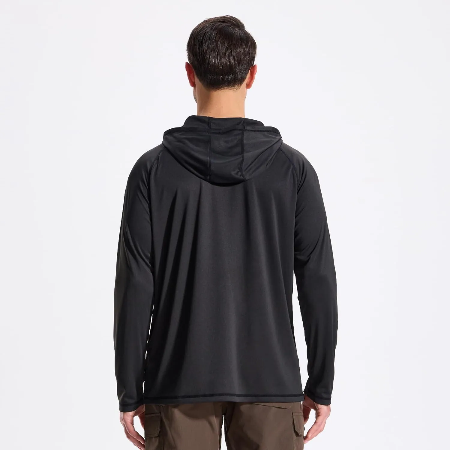 Camo Hoodie Long Sleeves Hunting Shirts for Men Quick Dry UPF 50  Hiking Fishing Shirt with Hood