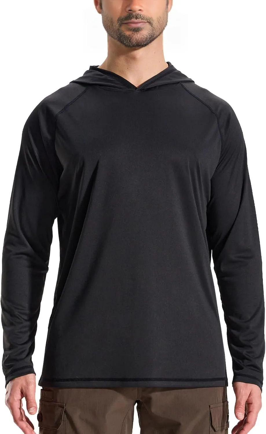 Camo Hoodie Long Sleeves Hunting Shirts for Men Quick Dry UPF 50  Hiking Fishing Shirt with Hood