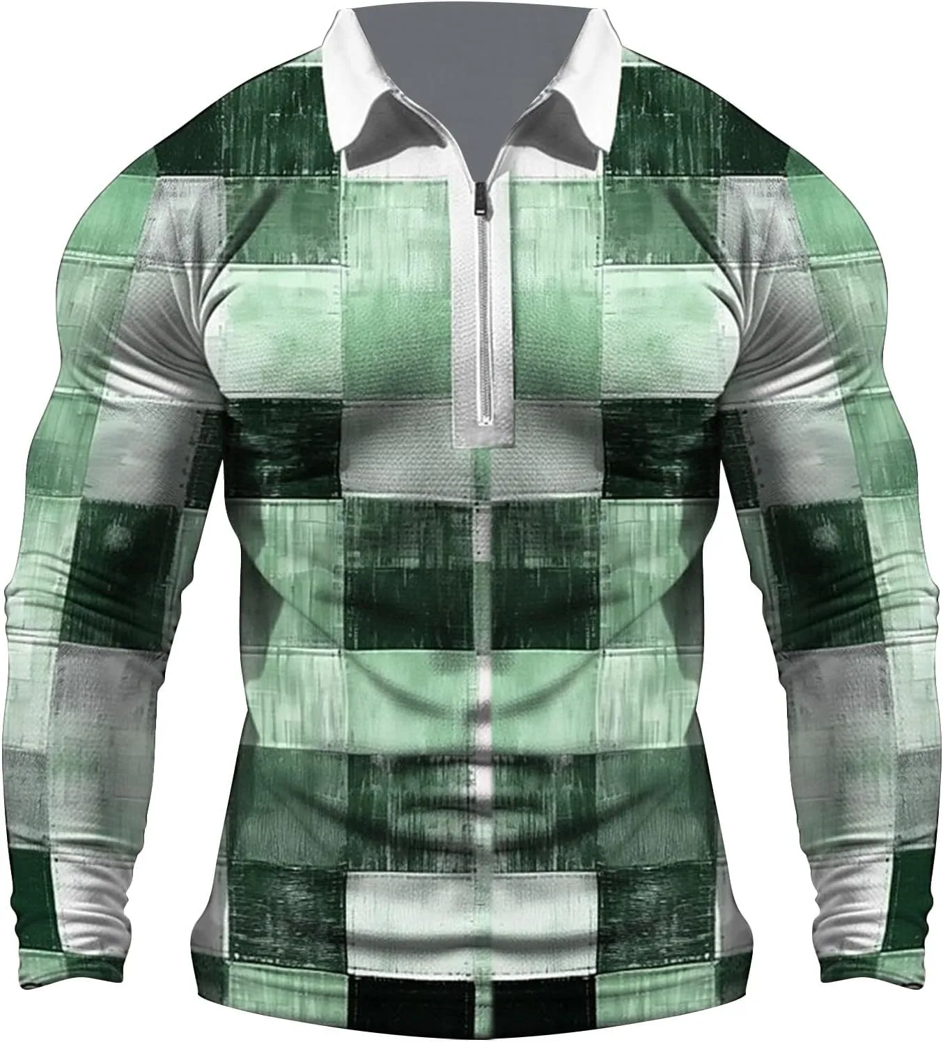 Casual Shirts for Men Long Sleeve Print Full Print Long Sleeved Button Up T Shirt Men's Long Sleeve Tee Shirts 34x34