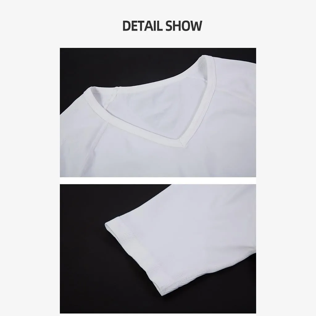 Compression Shirts for Men Shapewear Workout Vest Chest Abdomen Control Body Shaper Slimming Undershirt Seamless