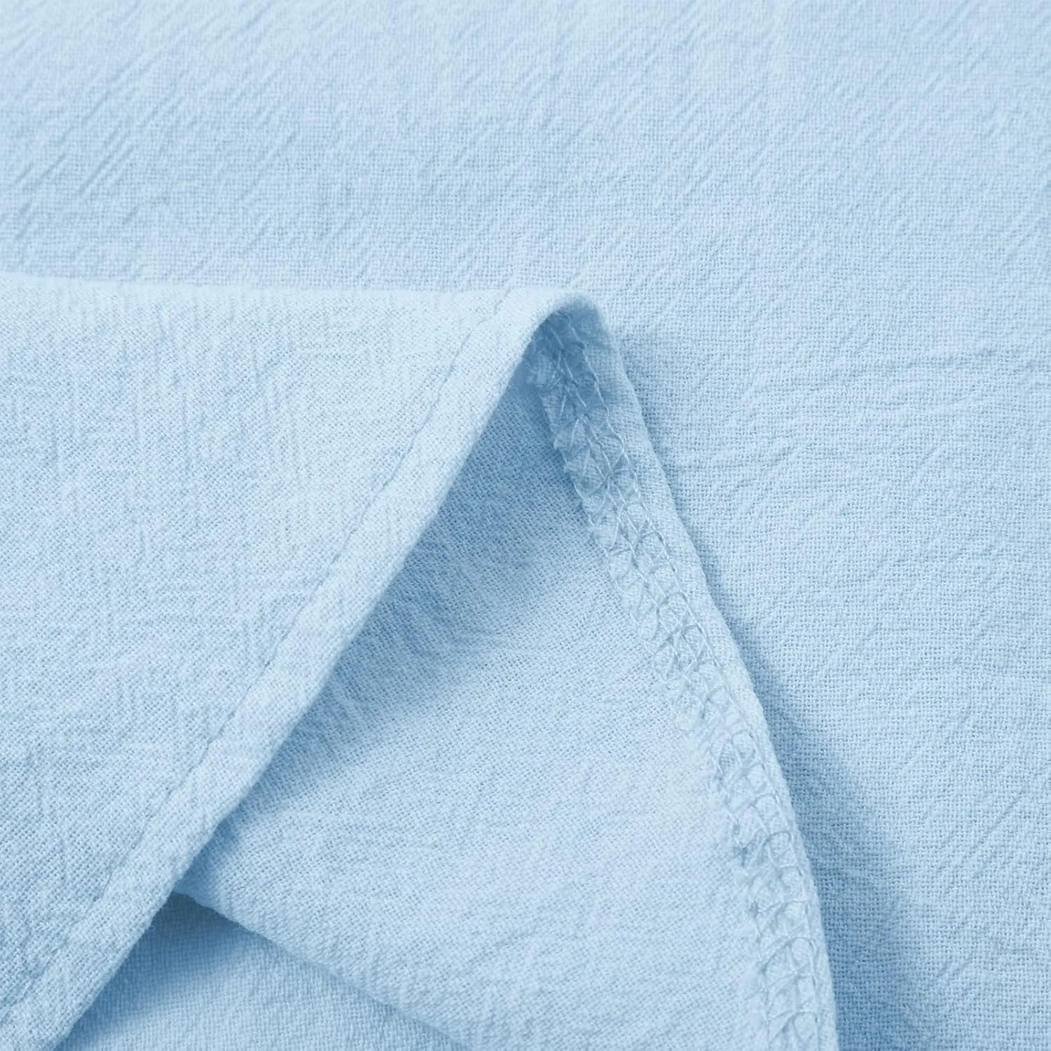 Cotton Linen Shirts for Men Drawstring Button Long Sleeve Tops with Hood Casual Breathable Summer Beach Hoodie