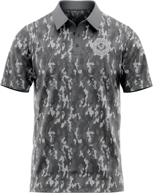 Crude Funny Golf Polo Shirts - Men UPF Dry Fit Performance Moisture Wicking Hawaiian Quick Dry Stretch Disc Shocker Glove