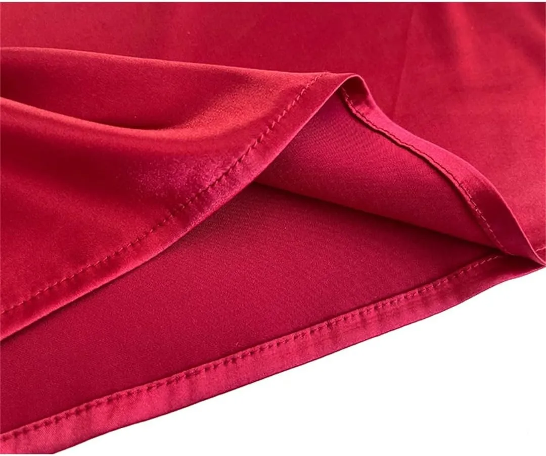Dbdkejj Women Spring Summer Casual Lace Round Neck Patchwork Embroidered Satin Camisole Tank Top
