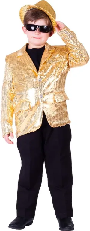 Dress Up America Sequin Jacket for Kids - Boys Sequined Party Blazer - Dance Tuxedo Costume