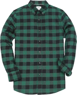 Dubinik Flannel Shirt for Men Casual Button Down Work Soft All Cotton Lightweight Flannel Mens Plaid Shirts Long Sleeve