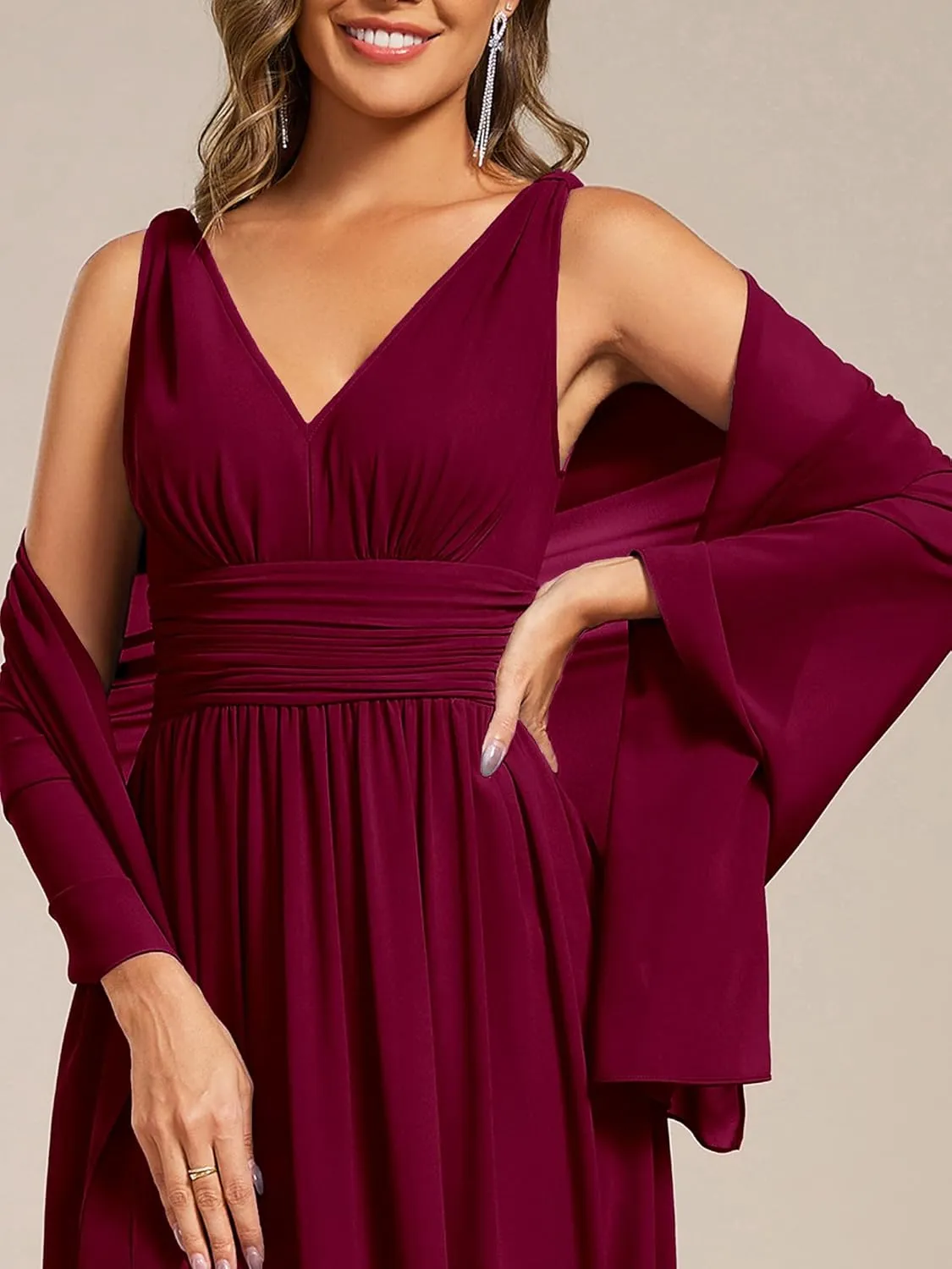 Ever-Pretty Women's Chiffon Sheer Wrap Shawl for Evening Dresses Wedding Party 02333
