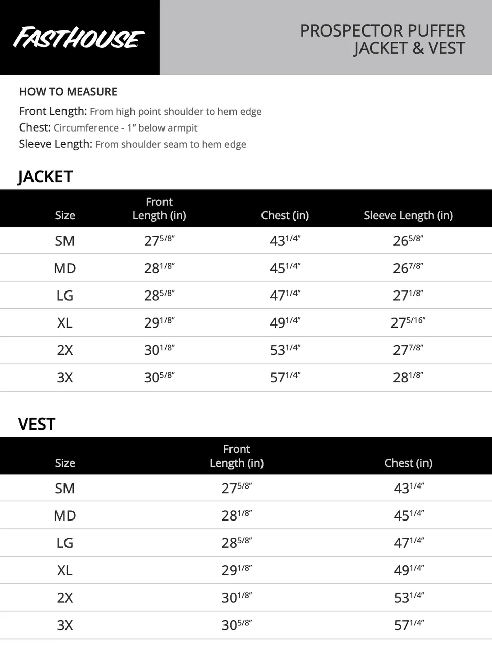 Fasthouse Men's Prospector Puffer Vest