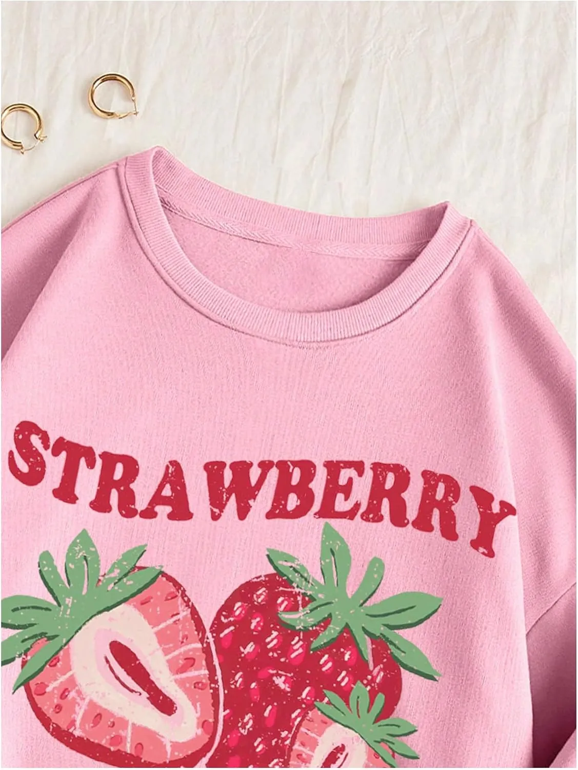 Floerns Women's Letter Graphic Print Long Sleeve Sweatshirt Pullover Tops