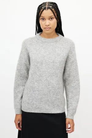 Grey Wool Knit Sweater