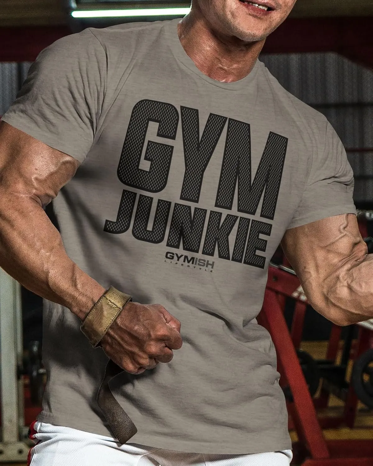 Gym Junkie Funny Saying T-Shirt for Men Fitness Inspiring Workout Shirts for Him