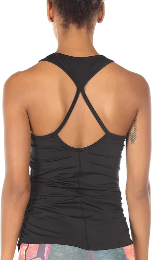 icyzone Workout Yoga Fitness Sports Racerback Tank Tops for Women