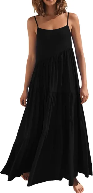 iQKA Women Off Shoulder Polka Dot Printed Maxi Dress Plus Size Summer Ruffle Bow Long Dress