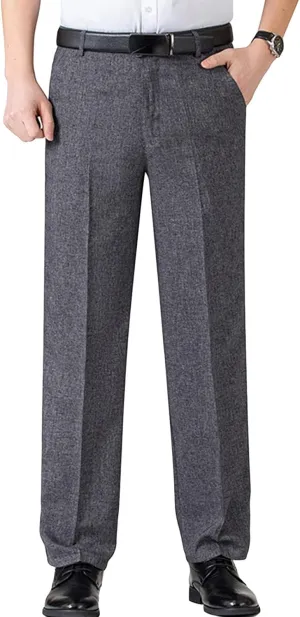 JEShifangjiusu Men's Chino Flat Front Slim Fit Pant Casual Cotton Stretch Suit Pants Lightweight Skinny Fit Dress Pant (29,Dark Grey), Dark Grey, 29