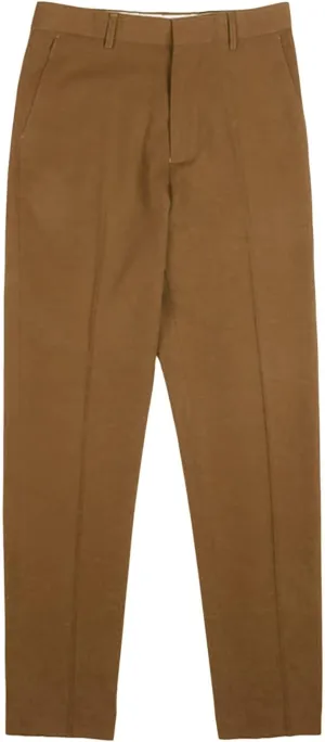 JEShifangjiusu Men's Flat Front Straight Fit Dress Pant Casual Skinny Stretch Chinos Pants Slim Fit Business Pant with Pocket (30,Brown), Brown, 30