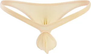 JEShifangjiusu Men'S Ice Silk Thongs Underwear Sexy Pouch Bikini Jockstrap G-String Briefs See Through T-Back Thong Lingerie