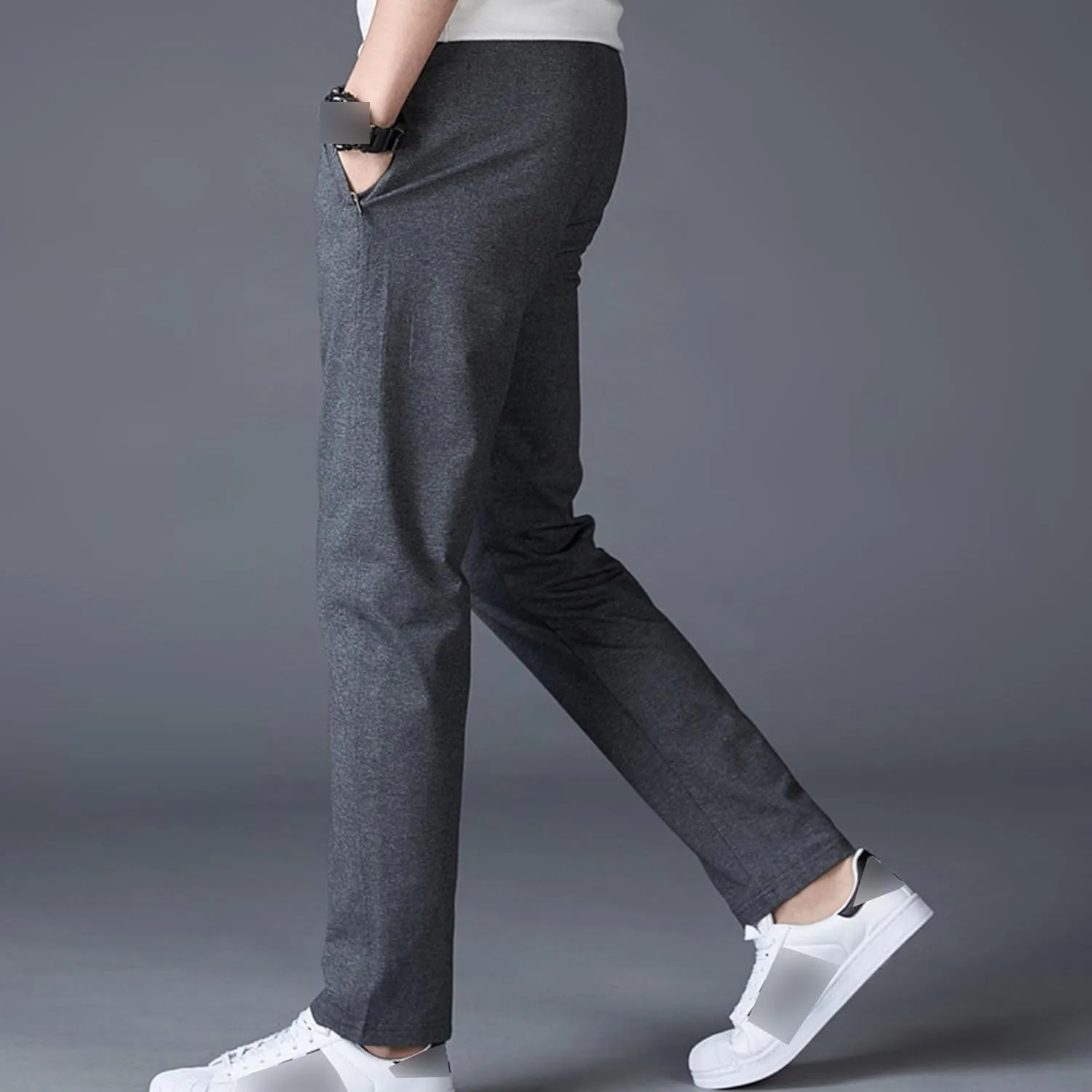 JEShifangjiusu Mens Pants Cargo Joggers Sweatpants Casual Drawstring Waist Beach Pant Slim Fit Chino Trousers With Pockets