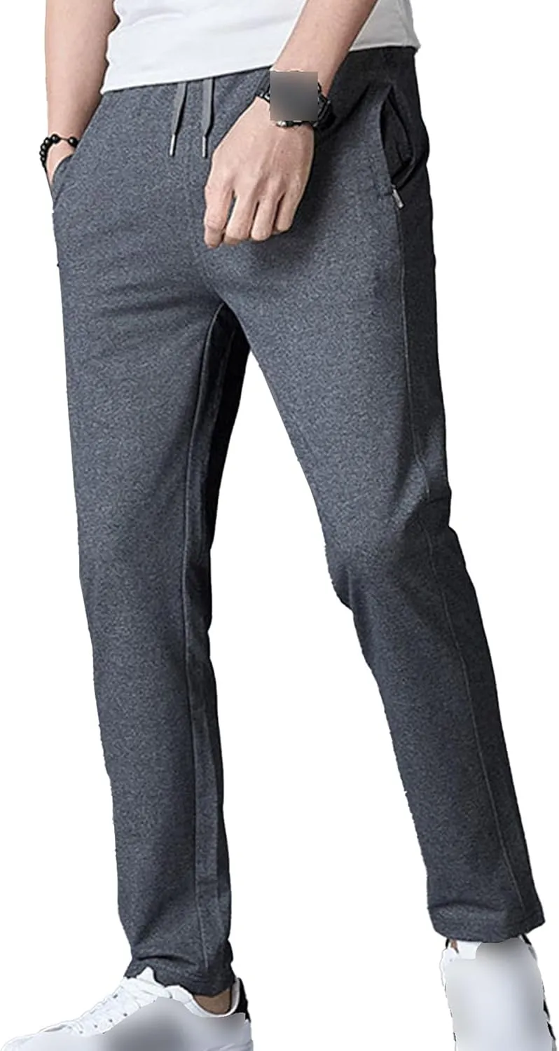 JEShifangjiusu Mens Pants Cargo Joggers Sweatpants Casual Drawstring Waist Beach Pant Slim Fit Chino Trousers With Pockets