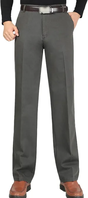 JEShifangjiusu Men's Stretch Dress Pants Casual Slim Fit Skinny Suit Pants Chino Pant Business Fit Flex Flat Front Pant (38,Grey), Grey, 38