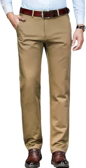 JEShifangjiusu Men's Stretch Dress Pants Slim Fit Skinny Suit Pant Business Flex Flat Front Pant Wrinkle-Resistant Chino Pant (28,Camel), Camel, 28