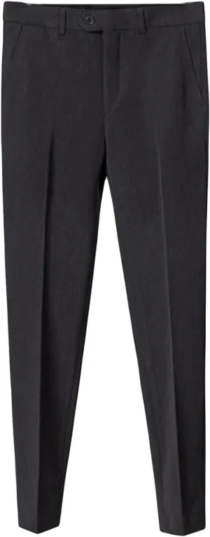 JEShifangjiusu Men's Stretch Dress Pants Slim Fit Skinny Suit Pants Casual Fashion Retro Tapered Business Dress Chino Pants (31,Dark Grey), Dark Grey, 31