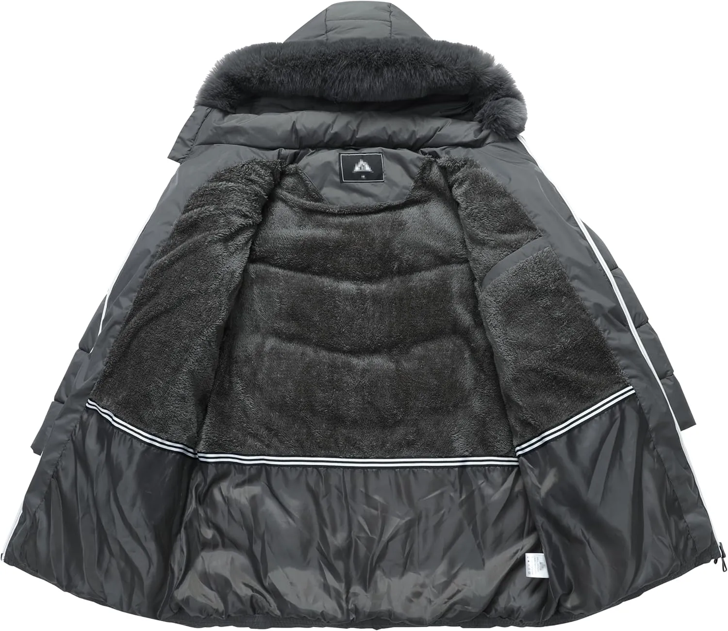 KAIDER Women's Plus Size Winter Windproof Warm Down Coats Waterproof Thicken Hooded Fashions Puffer Jacket