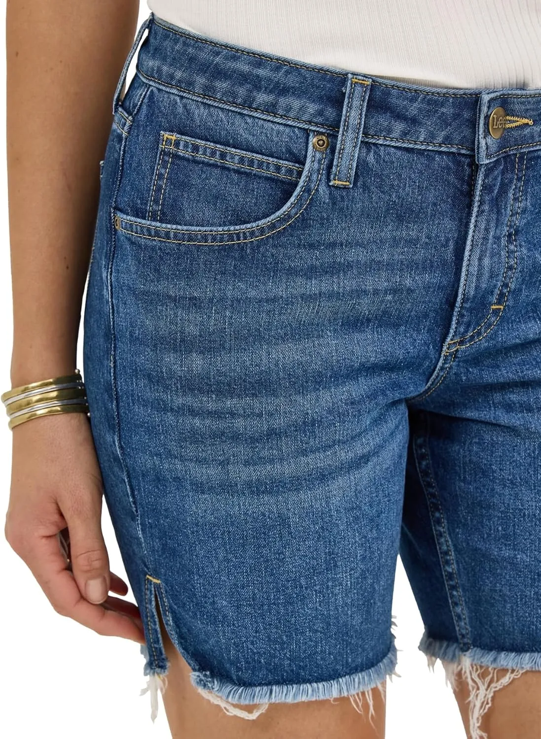 Lee Women's Legendary 7" Side Slit Denim Short