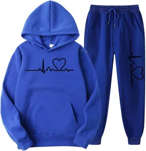 Lounge Sets for Women Two Piece Outfits Sweatsuits Graphic Hoodies Sweatpants 2 Piece Tracksuit Set 2024 Fall Trendy