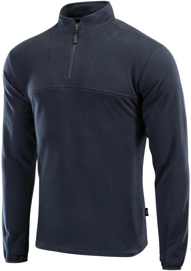 M-Tac Quarter Zip Pullover Men - Fleece Lined Thermal Shirt for Men - Lightweight Tactical Long Sleeve Shirt Top Delta