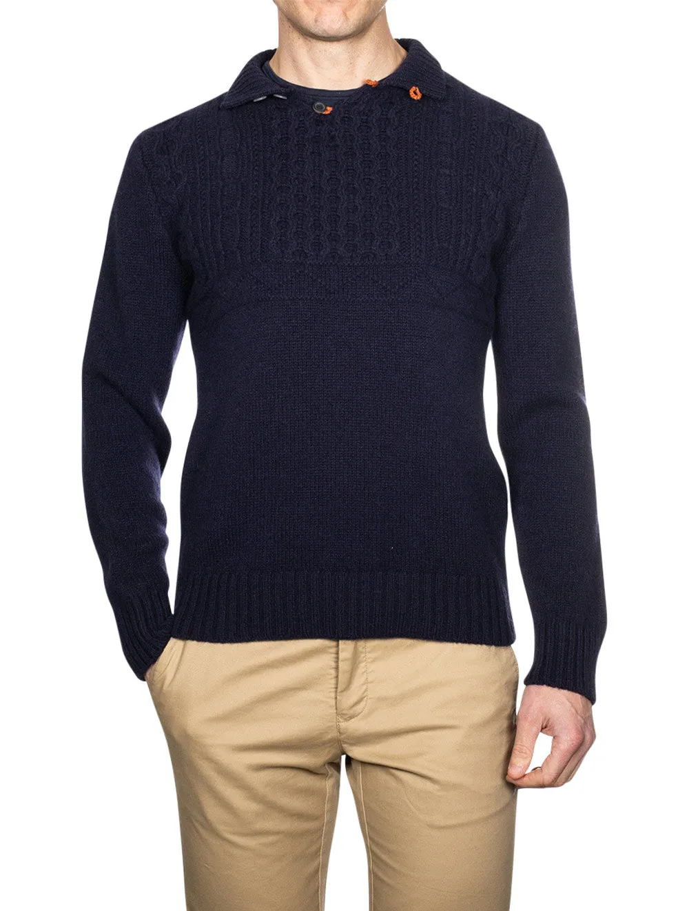 Mairtin Beag Button Up Knit Nocturne