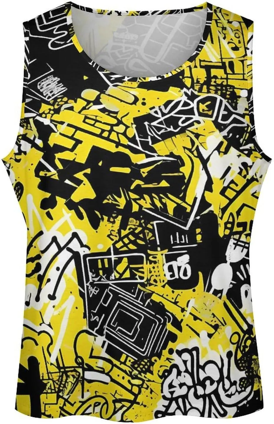 MARSVOVO Muscle Men's Hip Hop Tank Tops Vintage Y2K Street Graphic Casual Cotton Blend Quick-Dry Summer 2024 Sportswear