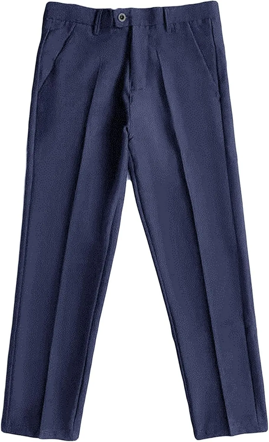 Men's Business Suit Pants Casual Pants Slim Fit Flex Flat Front Pant Stretch Tapered Chino Pants Trousers (32,Blue)