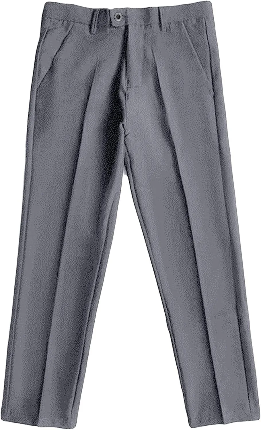 Men's Business Suit Pants Casual Pants Slim Fit Flex Flat Front Pant Stretch Tapered Chino Pants Trousers (32,Grey)