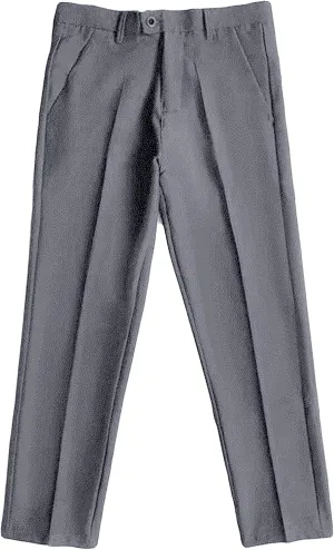 Men's Business Suit Pants Casual Pants Slim Fit Flex Flat Front Pant Stretch Tapered Chino Pants Trousers (32,Grey)