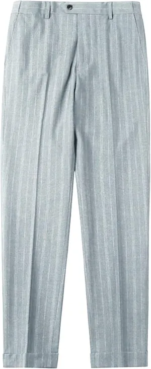 Men'S Classic Athletic Pants Slim Fit Business Dress Pants Chino Pant Flat Front Straight Fit Suit Pant (30,Grey), Grey, 30