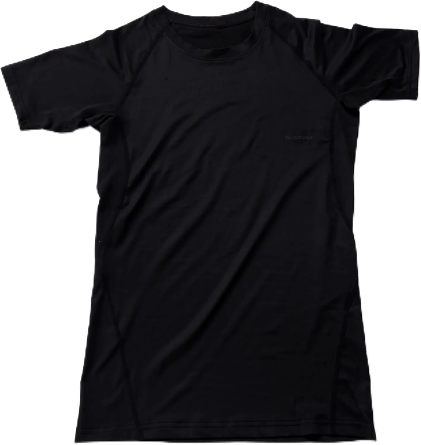 Men's Compression Shirts Short Sleeve Workout Gym Sports Base Layer Athletic Undershirts Tops Black