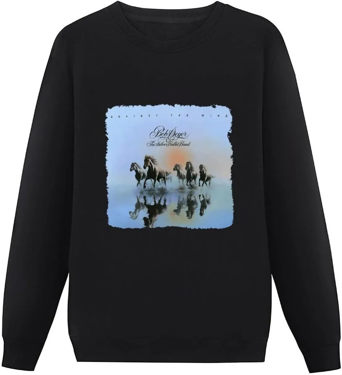 Men's Crew Neck Long Sleeve Shirt - Slim-Fit Graphic Tee Shirts for Golf