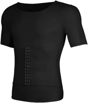 Mens Gynecomastia Shirts Slimming Body Shaper Compression Shirt for Vest Athletic Undershirt M-3XL
