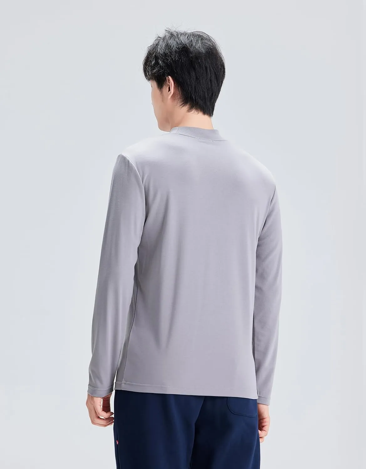 Mens Half Turtleneck Long Sleeve Pullover Basic Designed Undershirt Warm Slim Fit T Shirt
