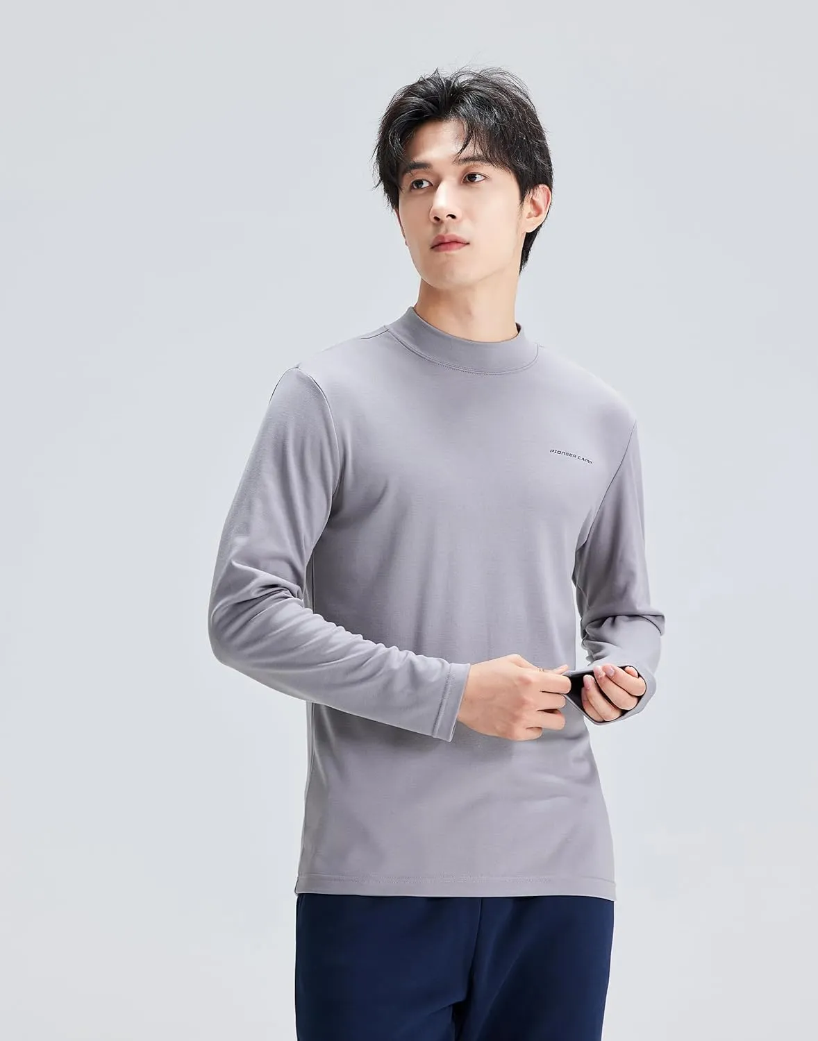 Mens Half Turtleneck Long Sleeve Pullover Basic Designed Undershirt Warm Slim Fit T Shirt