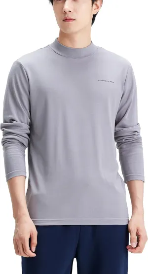 Mens Half Turtleneck Long Sleeve Pullover Basic Designed Undershirt Warm Slim Fit T Shirt