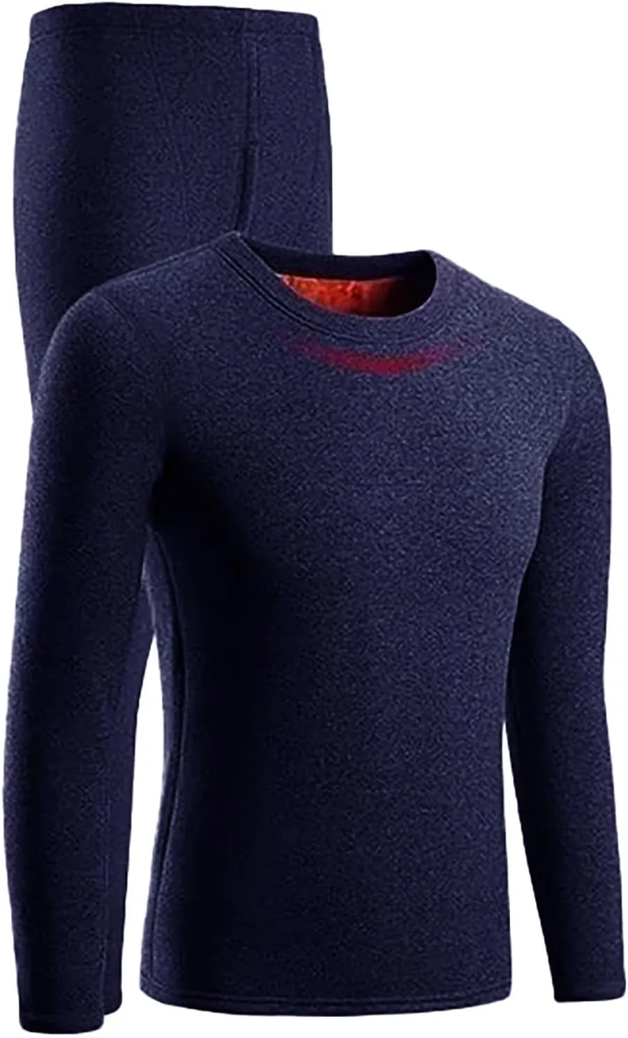Men's Thermal Underwear Set Men's Thermal Underwear Set Lined Long Thermal Fleece Lined Base Layer Set for Cold