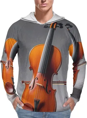 Men's UPF 50  Sun Protection Hoodie Outdoor UV Shirts Cello Model Kit Long Sleeve Quick Dry Fishing Hiking Shirt